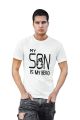 Printed Gifts Dad & Son Combo White T-Shirt My Father and My Son is Hero Pack of 2 T-Shirt White.
