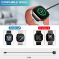 2PCS Replacement USB Charging Cable Cord Stand Wireless Charger for 3 &Sense Watch.