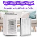 HEPA Filter Replacement for Medify MA-25 Air Purifier 2-Pack 3 in 1 Filtration True HEPA H13 Filter Pre-Filter. 