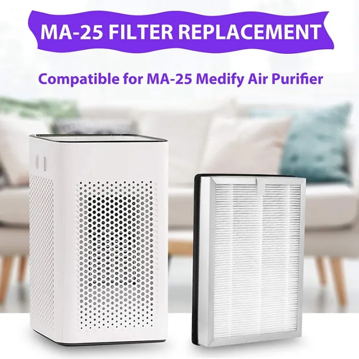 HEPA%20Filter%20Replacement%20for%20Medify%20MA-25%20Air%20Purifier%202-Pack%203%20in%201%20Filtration%20True%20HEPA%20H13%20Filter%20Pre-Filter%20-%20Image%205