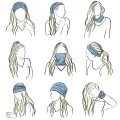 Palestinian Keffiyeh Bandanas Neck Gaiter Arabia Scarves Palestine Arabic Face Masks Shields Multifunctional Headwear. 