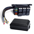 12V Relay Fuse Box Prewired Relay Box Automotive with 5Pcs 5Pin Relays 1Pcs 4Pin Relay 6 ATC/ATO Blade Fuse Universal.
