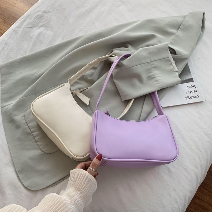Casual%20Baguette%20Bag%20Women%20Trendy%20Fashion%20All-match%20One-shoulder%20Armpit%20Brand%20Solid%20Color%20Handbag%20Womens%20-%20Image%203