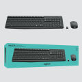 Logitech MK235 Wireless Keyboard and Mouse Combo - Black. 