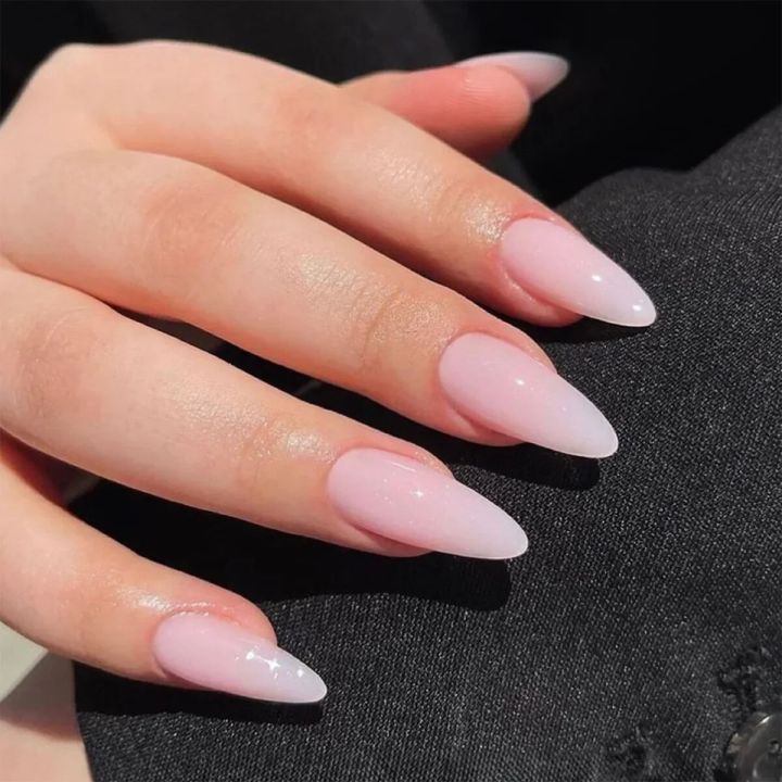 24pcs%20milkey%20gradient%20white%20glitter%20false%20nails%20with%20glue%20press%20on%20nails%20almond%20acrylic%20nail%20diamond%20ballet%20artificial%20nail%20-%20Image%206