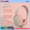 Hifi Sound Headphone P2961 Wireless Over-ear Gaming Headset with Bluetooth 5.1 Foldable Design Hifi Stereo Sound Long Battery Life and Noise Cancelling Perfect for Gamers.