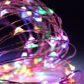 Decor Living SOLMORE LED Copper Wire LED String Fairy Lights Lamp  6M DC12v 120 led for Christmas/ Party/ BBQ/ Wedding Any Other Holiday Decorations  US Power + Remote. 