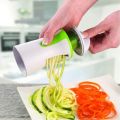 Portable Spiralizer Vegetable Slicer Handheld Spiralizer Peeler Stainless Steel Spiral Slicer for Potatoes Zucchini Spaghetti-304 Green. 