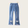 Elastic Children Infants Girls Casual Denim Long Pants Big Girl Jeans Clothes 3-14 Years Fashion Kids Skinny Trousers Clothing. 