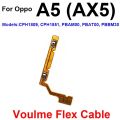 On OFF Power Volume Button Flex Cable For OPPO A8 A5 A5S A3S A3 A1 AX5 AX5S Power Volume Button Switch Control Key Flex Ribbon. 