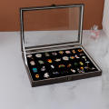 pu Storage Box Durable beaded fleece Brooch Display Box Medal Case for Collection Display Jewelry Safekeeping Medal Showcase Brooch Collection Cartoon Fans. 