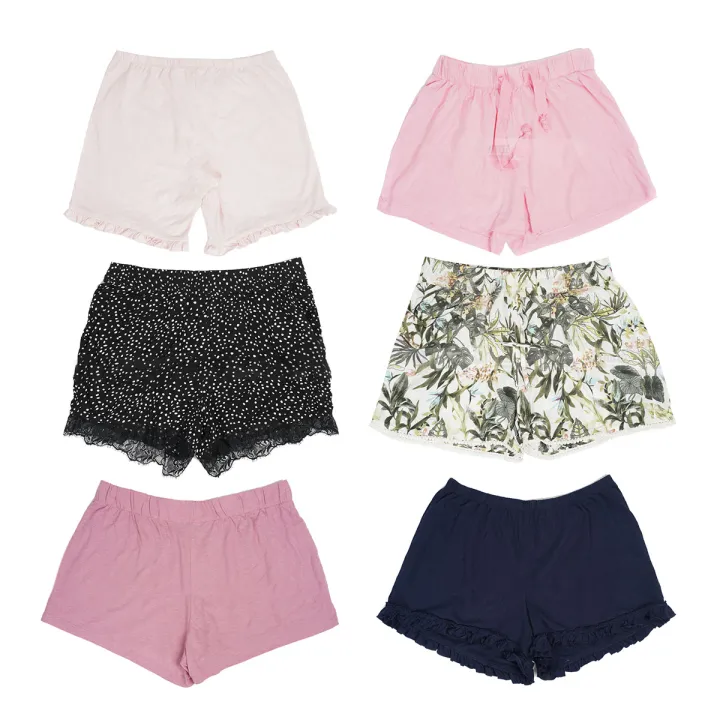 Ladies'%20Cotton%20Stretchable%20Shorts%20with%20Elastic%20Waist%20-%20Summer%20Comfort%20Fit%20-%20Image%204