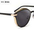 OQ BOGA 6 Styles Fashion Metal Full Rim Female Sunglasses Cat Eye Retro Women Men Polarized Sun Glasses UV400. 