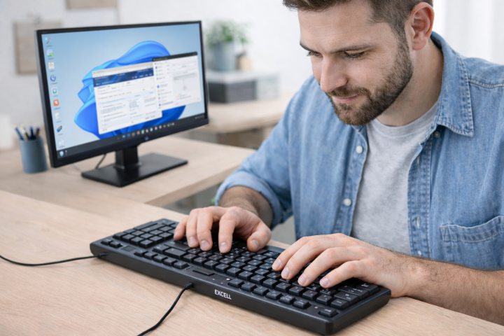 EXCELL%20EK-108%20USB%20Standard%20Multimedia%20Keyboard%20Full%20Size%20Wired%20Keyboard%20for%20PC%20Laptop%20-%20Image%203