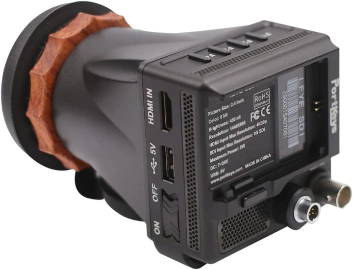 PortKeys%20LEYE%20III%204K%20SDI%20Portable%20Electronic%20Viewfinder%20with%20Battery%20Plate%202.4%20Inch%20LCD%203D%20LUT%20EVF%20Screen%20Adjustable%20Diopter%20-%20Image%207
