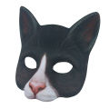 (New)Lifelike Cat Half Face Cover Maquerade Halloween Coplay Party Carnival Prop.