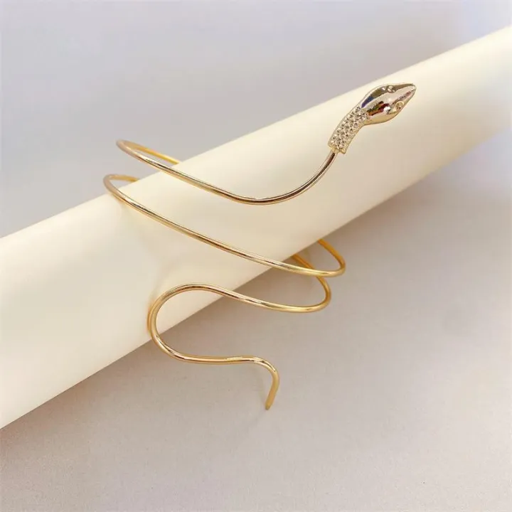 Exaggerated%20Snake%20Shaped%20Bracelet%20Women's%20Fashion%20Twisted%20Wrap%20Alloy%20Animal%20Arm%20Ring%20Body%20Jewelry%20Accessory%20-%20Image%207