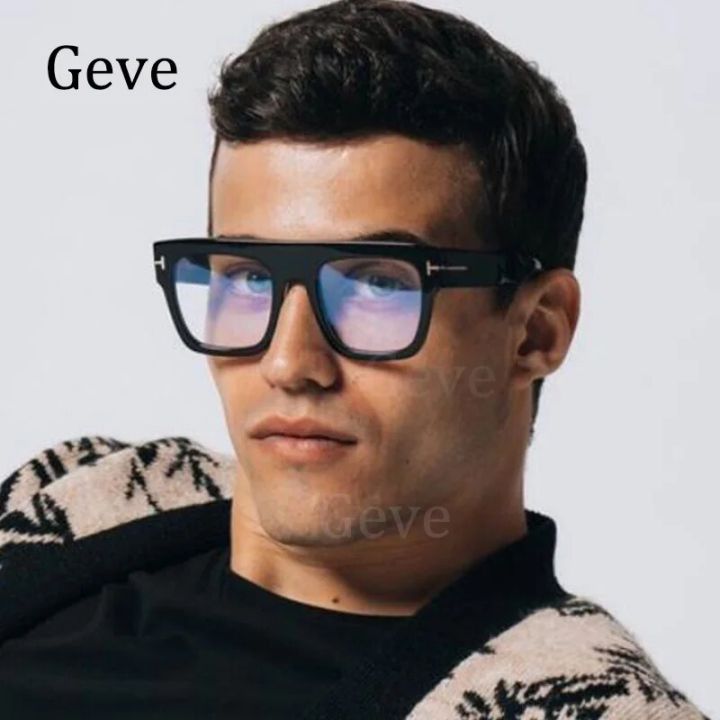 Retro Square Reading Glasses For Men Anti Blue Light Fashion