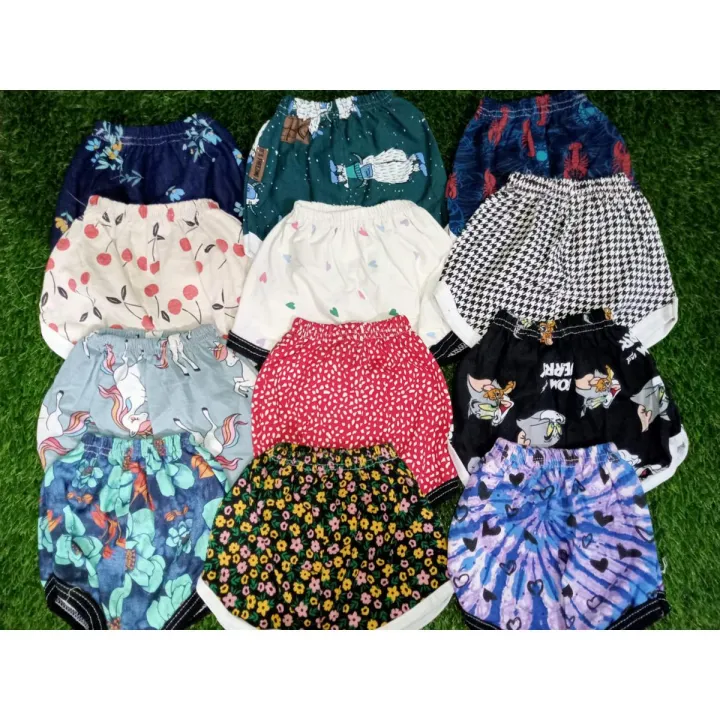 Boys & Girls Multicolor Half Pant 06 Pcs Package