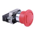 22mm NC Red Mushroom Emergency Stop Push Button Switch 600V 10A ZB2-BE102C & LA38-11/203 Push Button Momentary Heavy Duty Power Press Switch Green. 