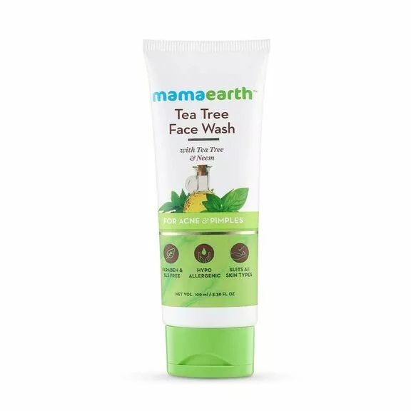 MAMAEARTH TEA TREE FACE WASH FOR ACNE & PIMPLES 100ML