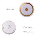 【Hey my home】Night Light Dual Induction PIR Infrared Light 6 leds Magnetic Battery Powered Wall Night Lamp Cabinet Stairs.