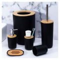 Luxury Bathroom Accessories Set Soap Lotion Dispenser Garbage Can Resin Wood Soap Dish Toothbrush Holder Tumbler Pump Bottle Cup. 
