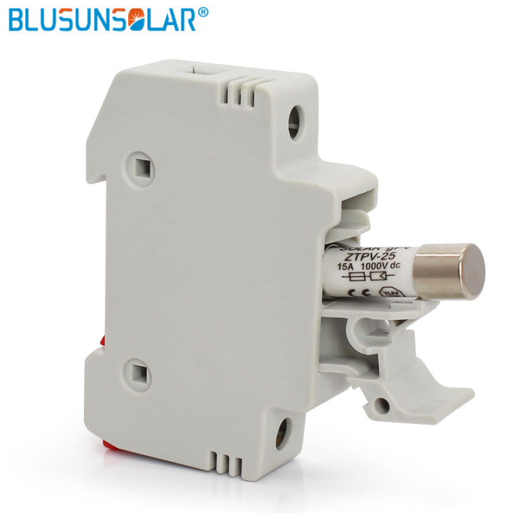 【World Supermarket 2021】2 Sets PV Solar 15A 1000V DC Fusible 10x38 gPV, with PV Fuse Holder