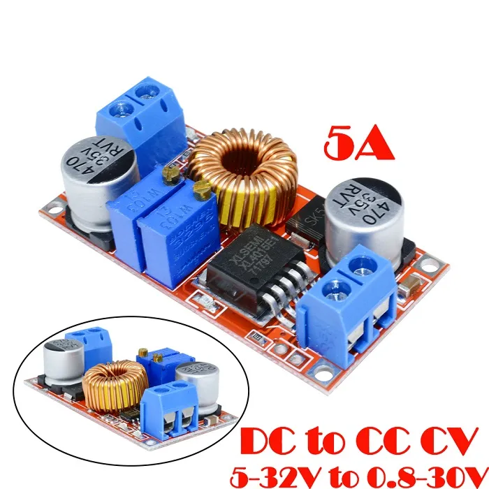 Xl4015%20Cc/Cv%205%20Amp%20Dc%20To%20Dc%20Adjustable%20Step%20Down%20Buck%20Converter%20Module%20Use%20Lithium%20Battery%20Charging%20(5-32V%20To%200.8-30V)%20-%20Solar%20Panel%20-%20Image%202