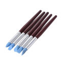 5pcs Rubber Tip Paint Brushes Clay Tools for Sculpture Pottery Color Shaping Blending Drawing Modeling Remove Fingerprints. 
