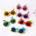 2021 Children Unisex Cartoon Fruit Flower Carrot Rabbit Ear Sunglasses Outdoor Protection Baby Girls Polarized UV400 Goggles. 
