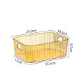 Transparent thickened storage basket home daily cosmetics storage basket seasoning box storage frame desktop sundries storage rack.
