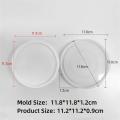 Concrete Casting Tray Mold Heat-resistant Silicone Epoxy Resin Epoxy Resin Mold Cement Concrete Mold for Jewelry Making Home Decor Craft Enthusiasts Pottery DIY Gift Crafting.