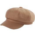 Autumn Winter Hats for Women Solid Plain Octagonal Newsboy Cap Men Ladies Casual Wool Winter Beret Women Painter. 