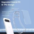 Google Pixel 9 Pro XL Transparent Clear Slim Soft TPU Cover. 
