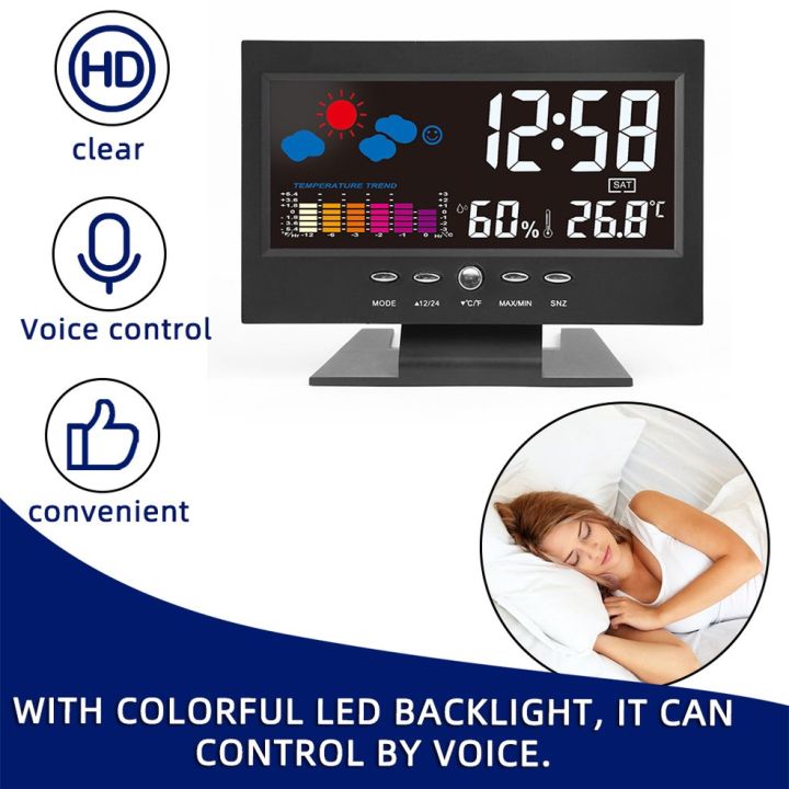 HA%20Electronic%20Digital%20Temperature%20Humidity%20Monitor%20Clock%20Weather%20Forecast%20Clock-Black%20-%20Image%203