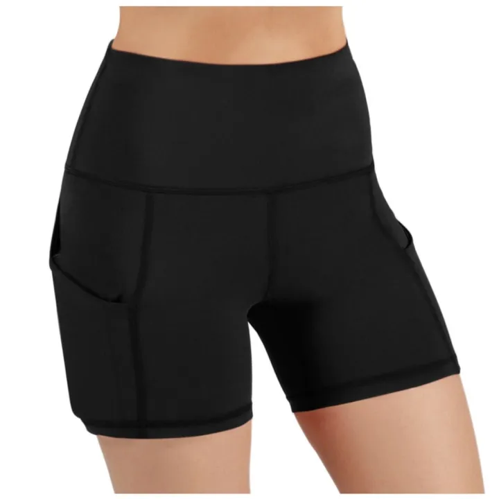 Women%20Solid%20Yoga%20Shorts%20With%20Pocket%20Push%20Up%20Running%20Fitness%20Clothes%20High%20Waist%20Seamless%20Hip-up%20Tight%20Elastic%20Sport%20Shorts%20#T1P%20-%20Image%203