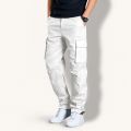 Export Quality Cotton Twill Cargo Pant For Men Pants 6-Pocket Olive & Black with Adjustable Drawstring (2026 Collection).