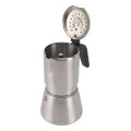 High quality 12 cup 304 stainless steel pot type portable coffee machine stove type coffee machine pot type coffee brewing machi.