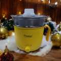Prestige 22cm Multifunctional Household Kitchen Electric Cooking Pot with Steamer. 