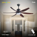 Qulik Silex 66"- Modern Decorative Silent ABS Blade Under light with Remote Ceiling Fan | Free Delivery.