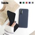 Tokifu For Realme X2 Back Cover Matte Simple Solid Color Soft Silicone TPU Case. 