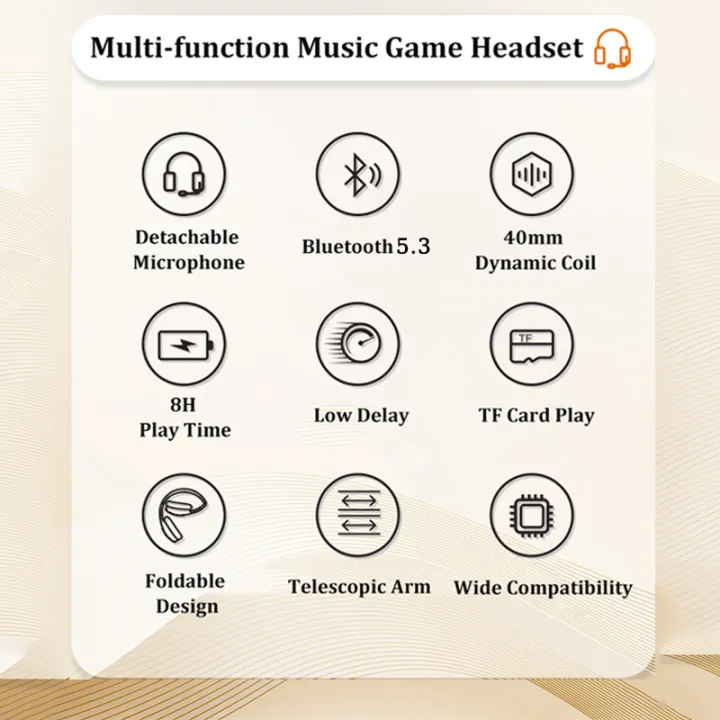 Headphone%20Bluetooth%205.3%20HIFI%20Stereo%20Wireless%20Headphone%20Game%20Noise%20Canceling%20Headset%20HD%20Mic%20Support%20TF%20Card%20for%20PC%20TV%20PS4%20Laptop%20-%20Image%204