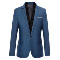 【Best value】 Blue Men Blazers Work Office 2022 Men Tuxedos For Formal Occasions Pockets Coat Blazers Male Men's Business Slim Blazers.