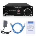 FX-Audio X3PRO DAC Digital to Analog Converter Headphone Amplifier Car Audio Amplifier Optical/PC-USB/Coaxial DC5V - BLACK EU PLUG. 
