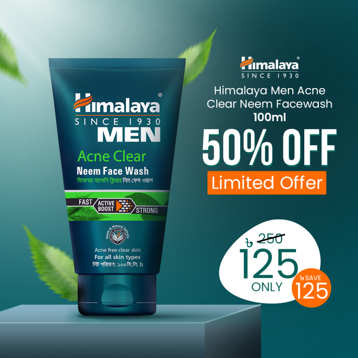 Himalaya Men Acne Clear Neem Face Wash - 100ml