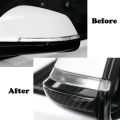 4Pcs Universal Carbon Fiber Car Rearview Mirror Trim Side Mirror Protector Guard. 