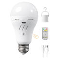 15W E27 battery Rechargeable bulb AC220V Emergency light Remote control timing switch USB type Recharge 3 colors can be dimming.