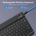 Spanish Russian Arabic Korean Portable 10 inch Wireless Keyboard and Mouse For iPad Samsung Tablet Laptop IOS Android. 