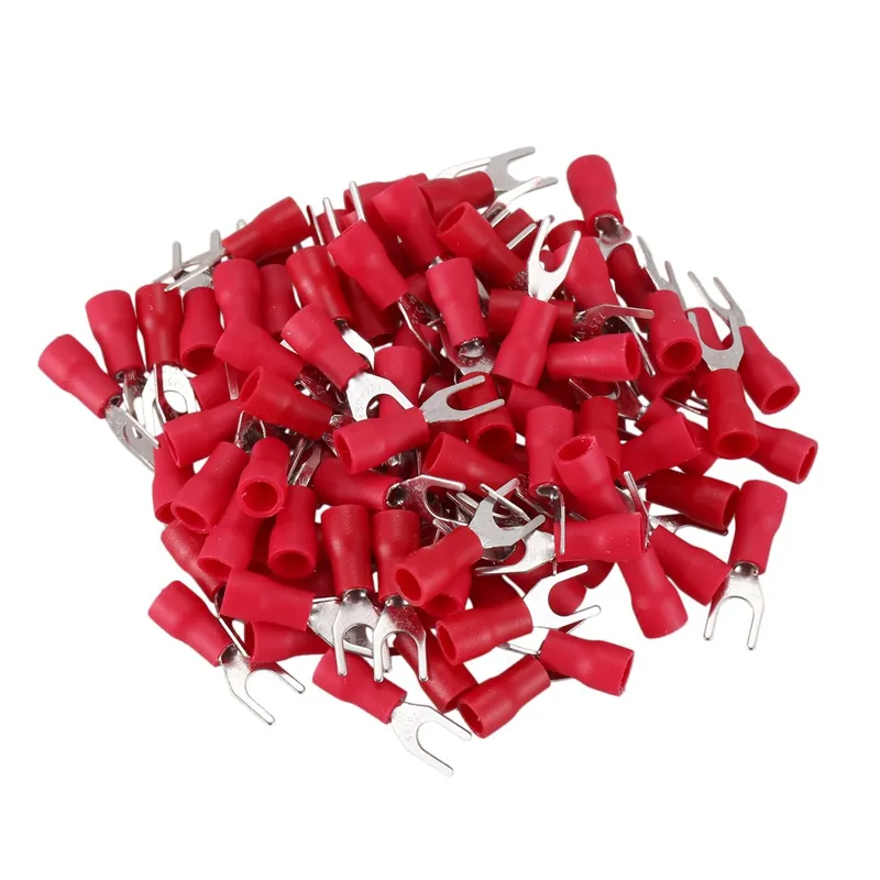 Insulated Fork Spade Wire Connector,10Pcs/Set Banana Plug Adapter U - View #2